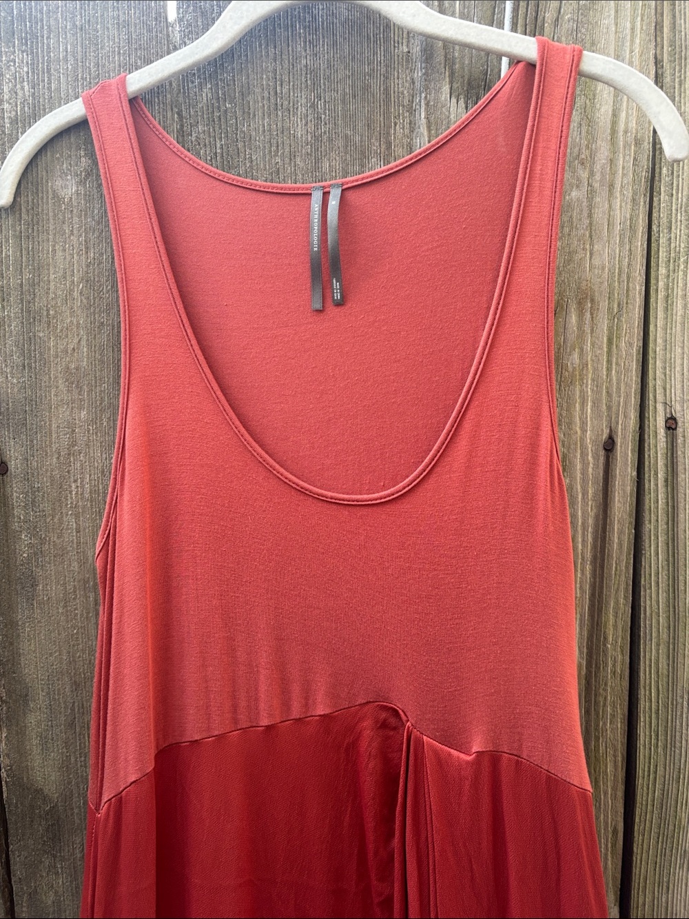 Anthropologie Rust Boho Silky Maxi Dress Women’s Size Medium - Picture 3 of 8